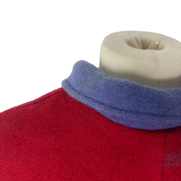 Breckenridge Patchwork Christmas Jacket Womens Petite Large Wool Grandmacore - Picture 9 of 12